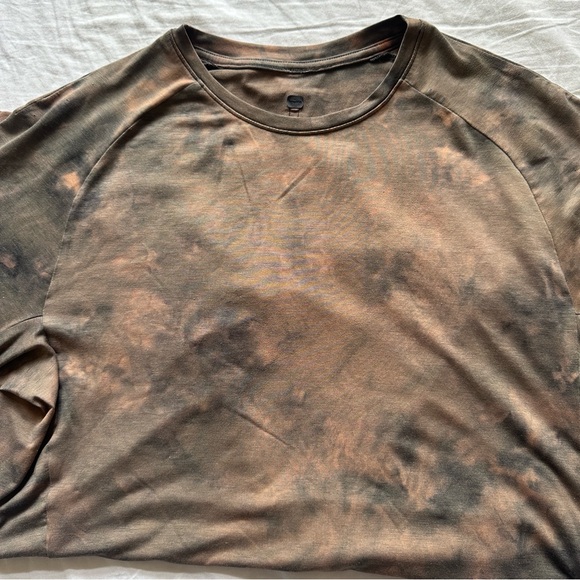 Lululemon Always Agile Shirt Diamond Dye Sedona Sunset Graphite Grey Size Large - Picture 4 of 16